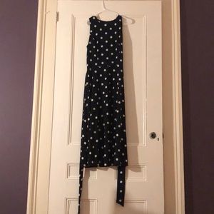 Ralph Lauren navy white polka dot dress